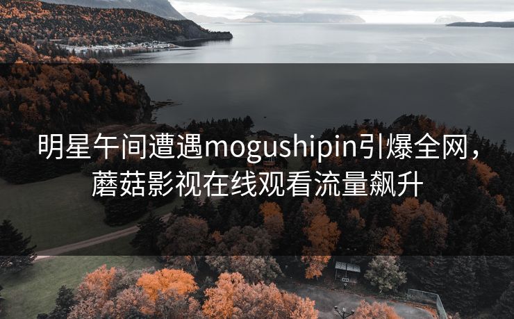 明星午间遭遇mogushipin引爆全网，蘑菇影视在线观看流量飙升
